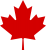 Maple Leaf Icon - Red