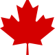 Maple Leaf Icon - Red